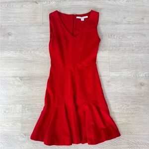 Diane von Furstenberg Red Fit & Flare Dress